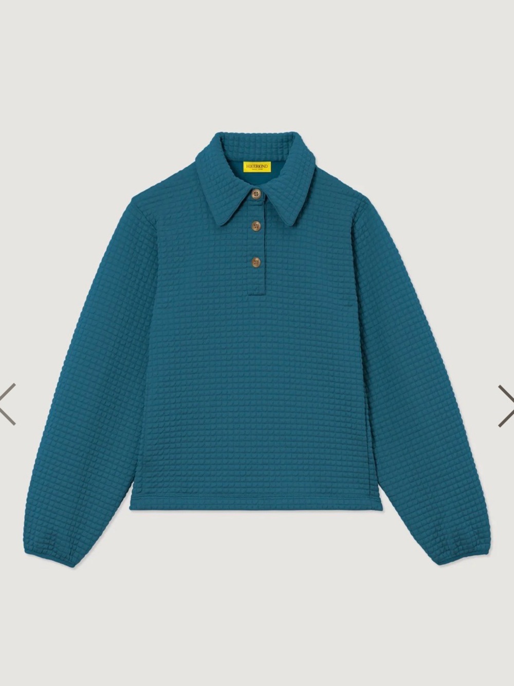 Hikerkind Mid-weight fleece pullover in teal size S